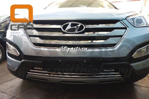 Решетка передняя декоративная для Hyundai Santa Fe 2012-2017